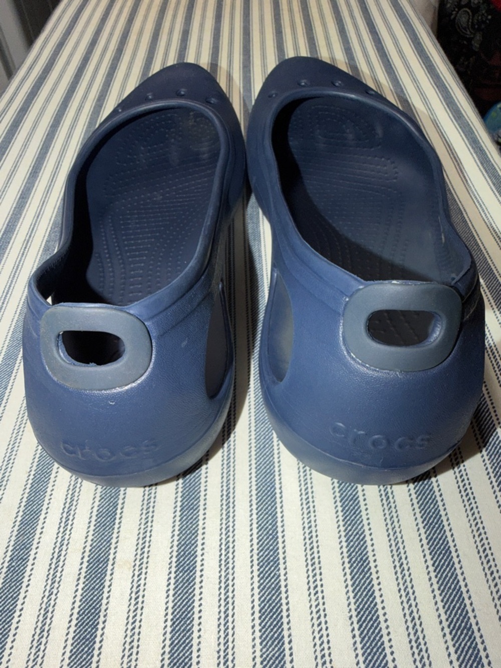 CROCS Navy Blue Ballet Flats - Picture 5 of 7